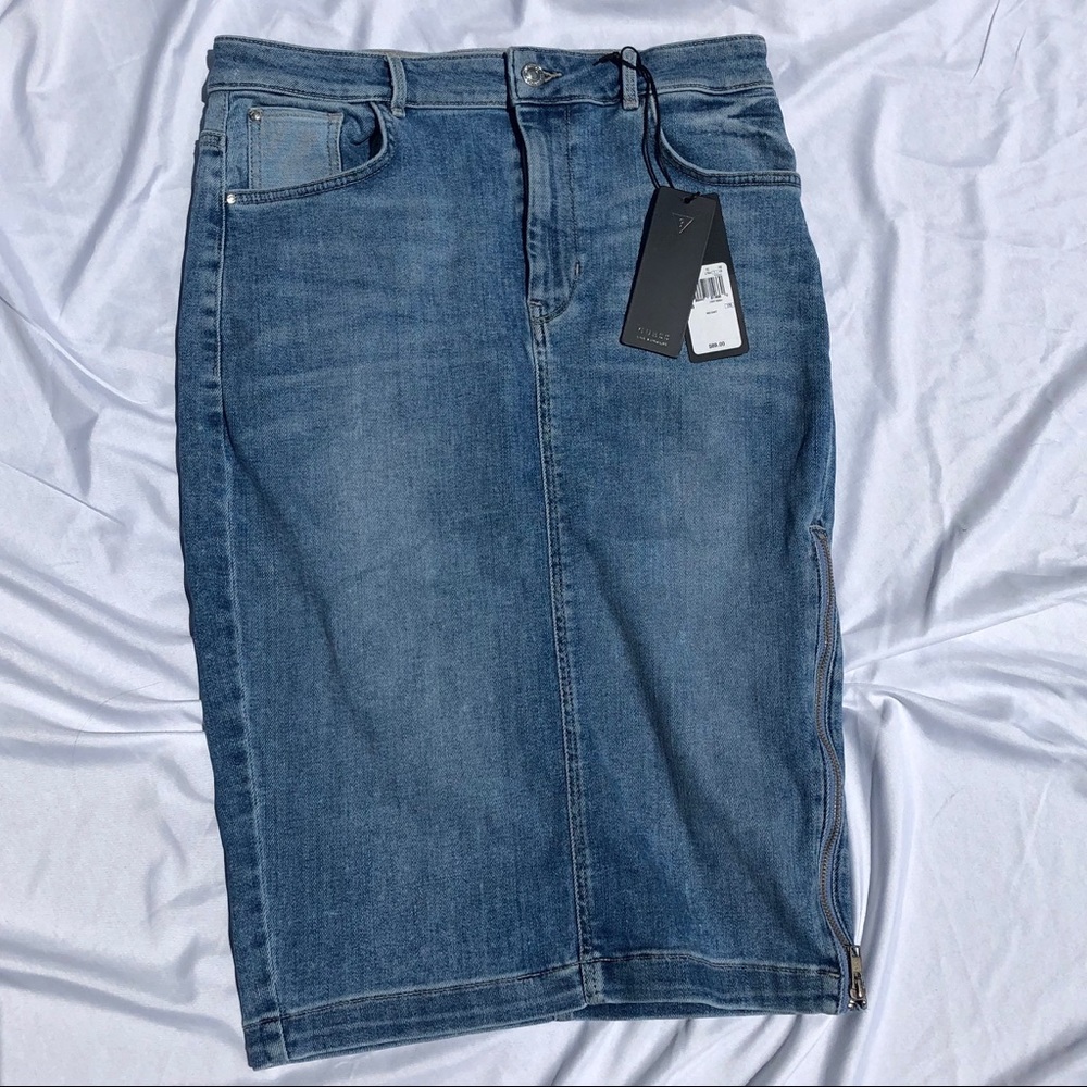 NWT Guess denim jean skirt
